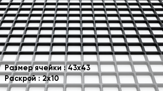 Георешетка 43х43 2х10